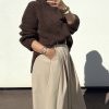 Jupe midi beige
