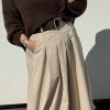 Jupe midi beige