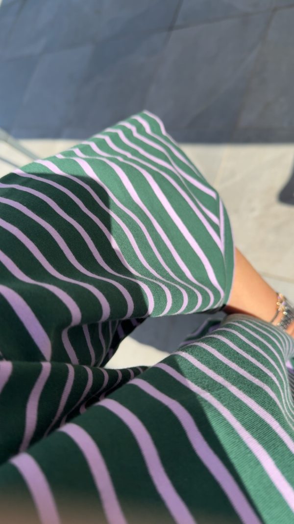 Polo vert et rose