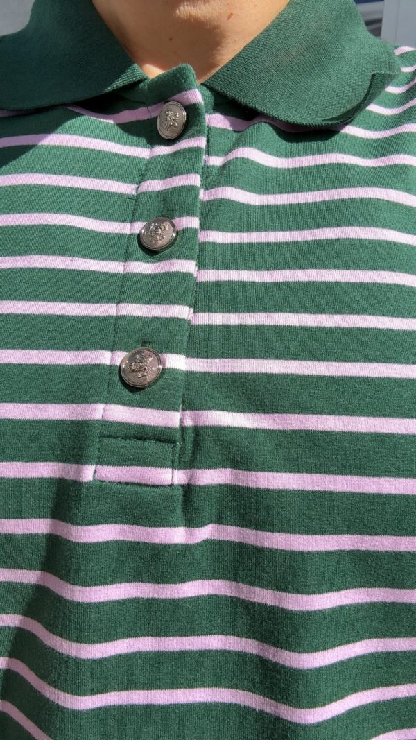 Polo vert et rose