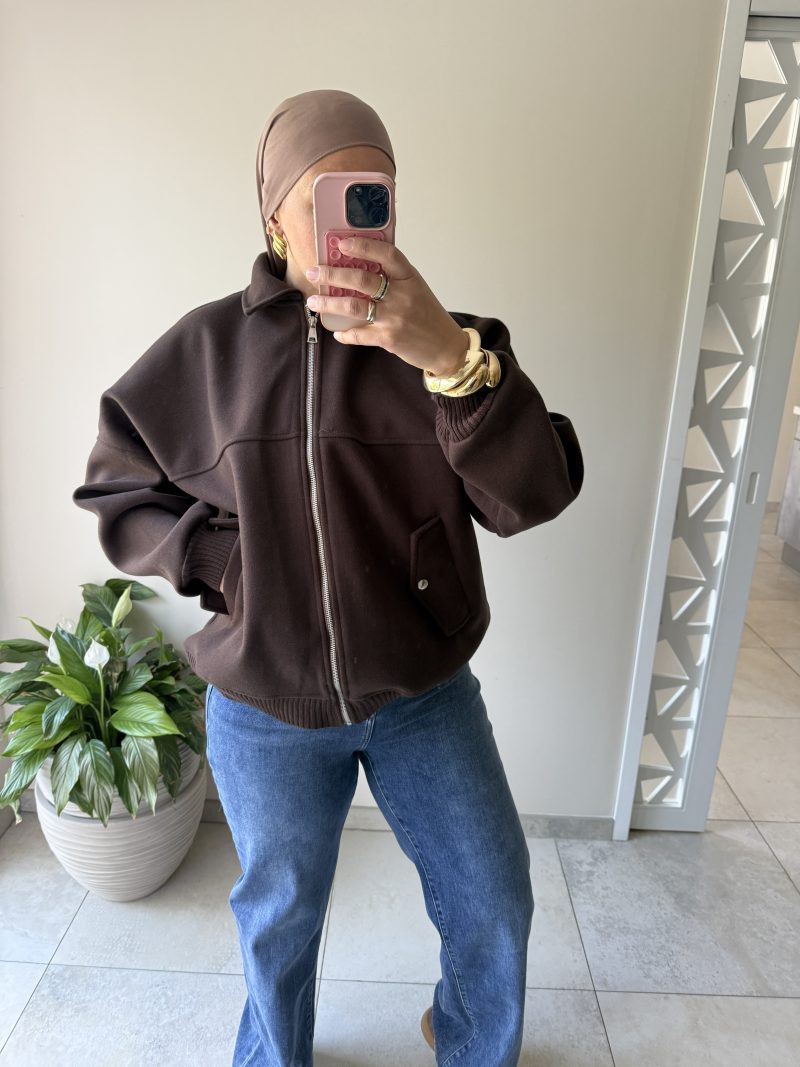 Bombers oversize marron