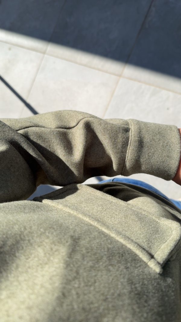 Veste col velours verte