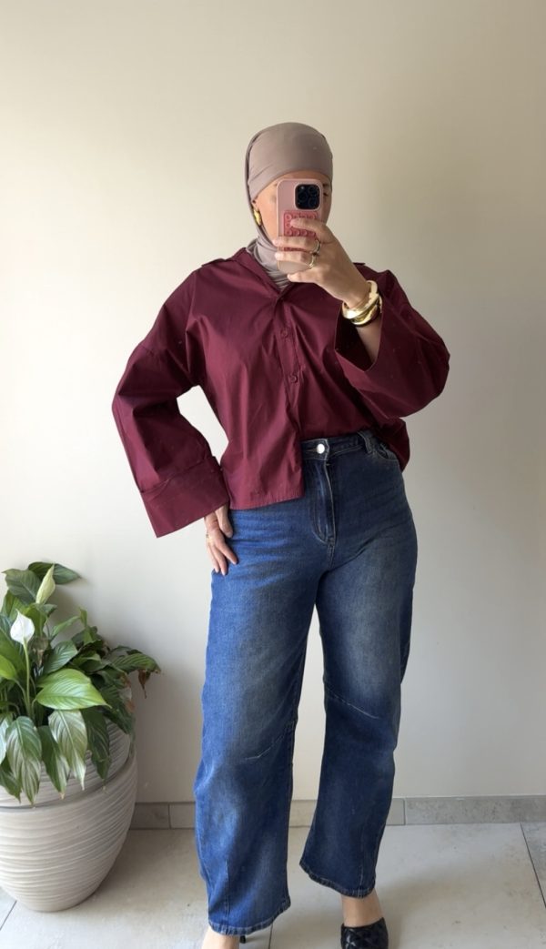 Chemise Astral bordeaux