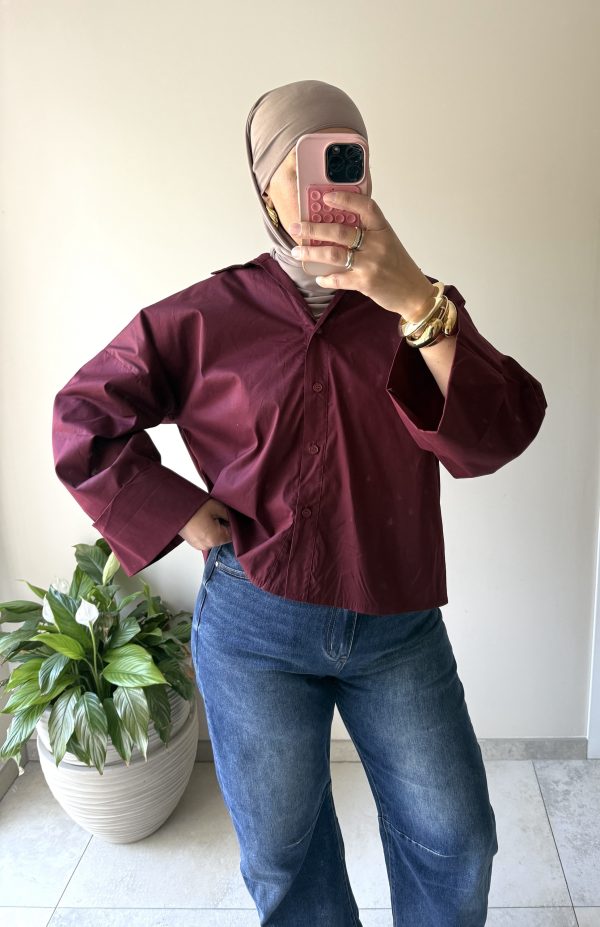 Chemise Astral bordeaux