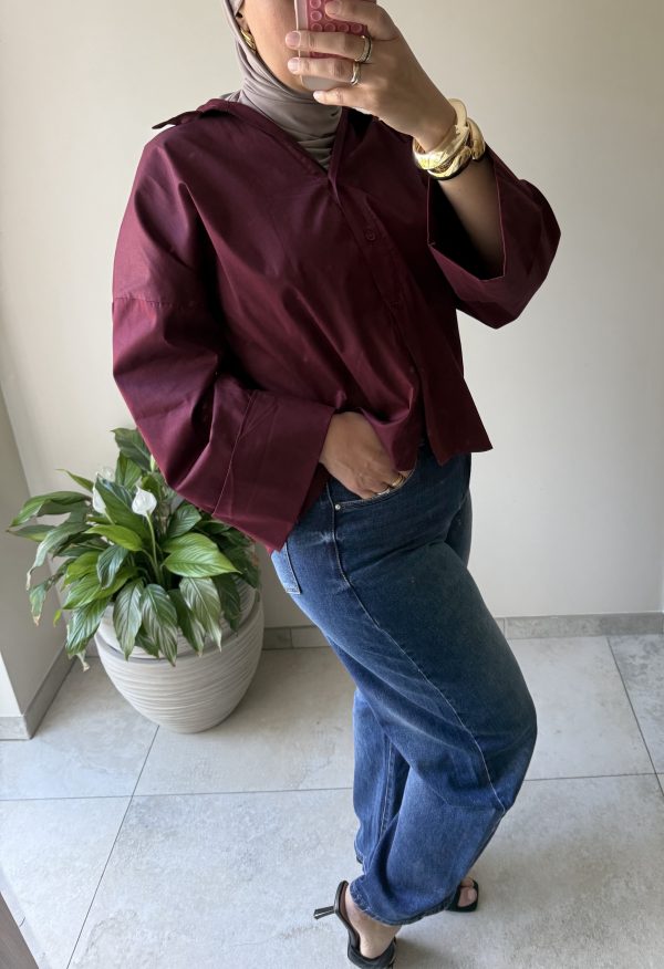 Chemise Astral bordeaux