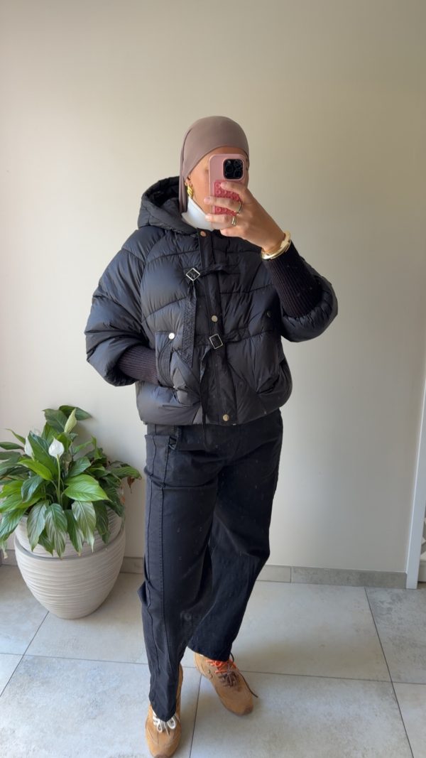 Doudoune courte noire