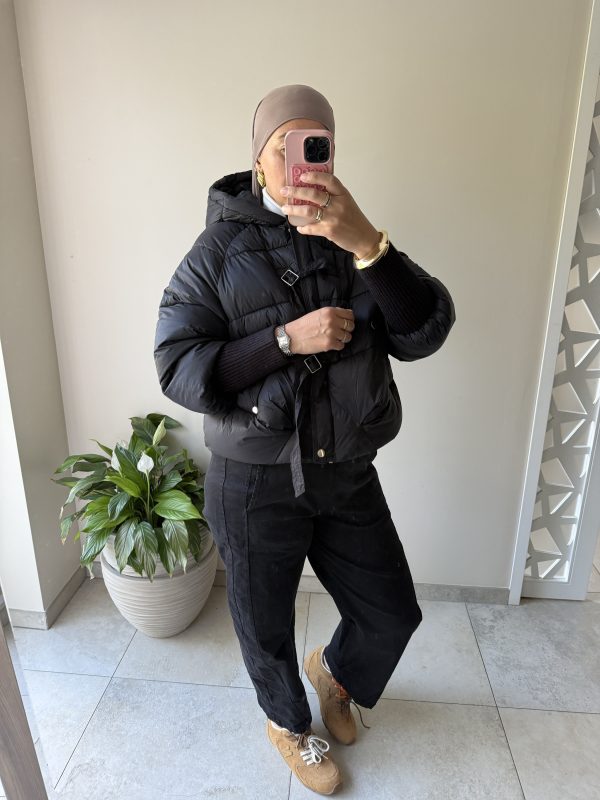 Doudoune courte noire