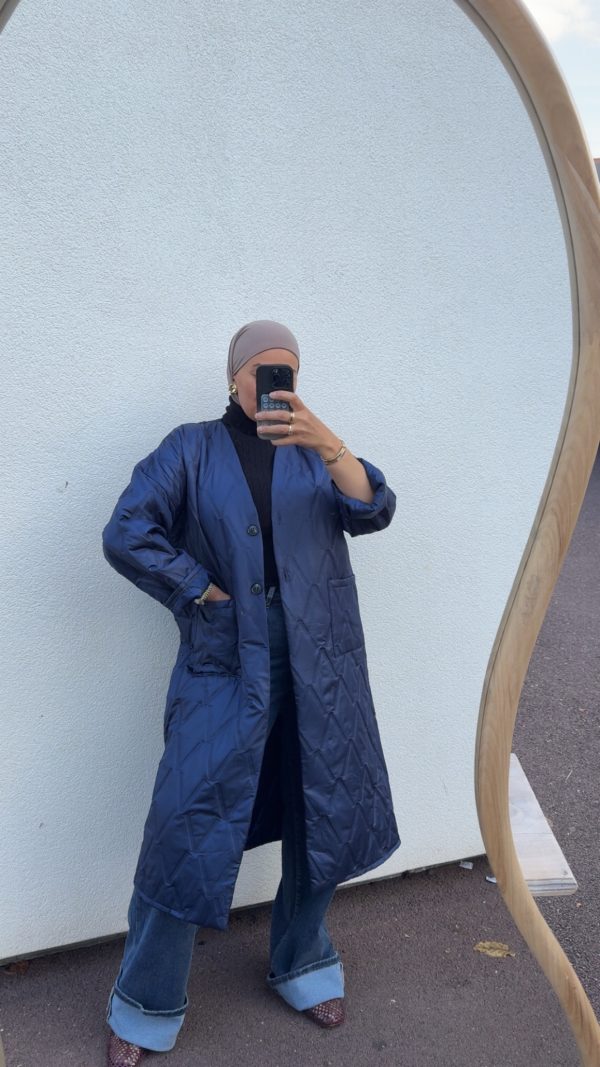 cjmkl1nuyxbjagf0lzezljywljeumcaoavbob25lmtcsmtsgau9tide4ljc7igd6axapiai-12 Manteau léger matelassé bleu