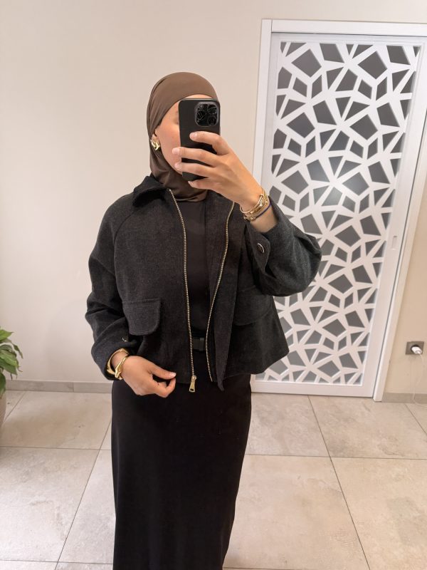 img_5224 Veste col velours noire