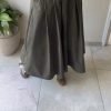 Jupe midi kaki