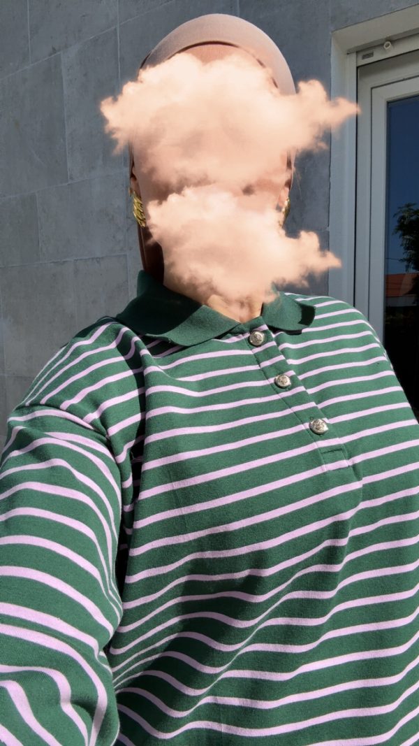 Polo vert et rose