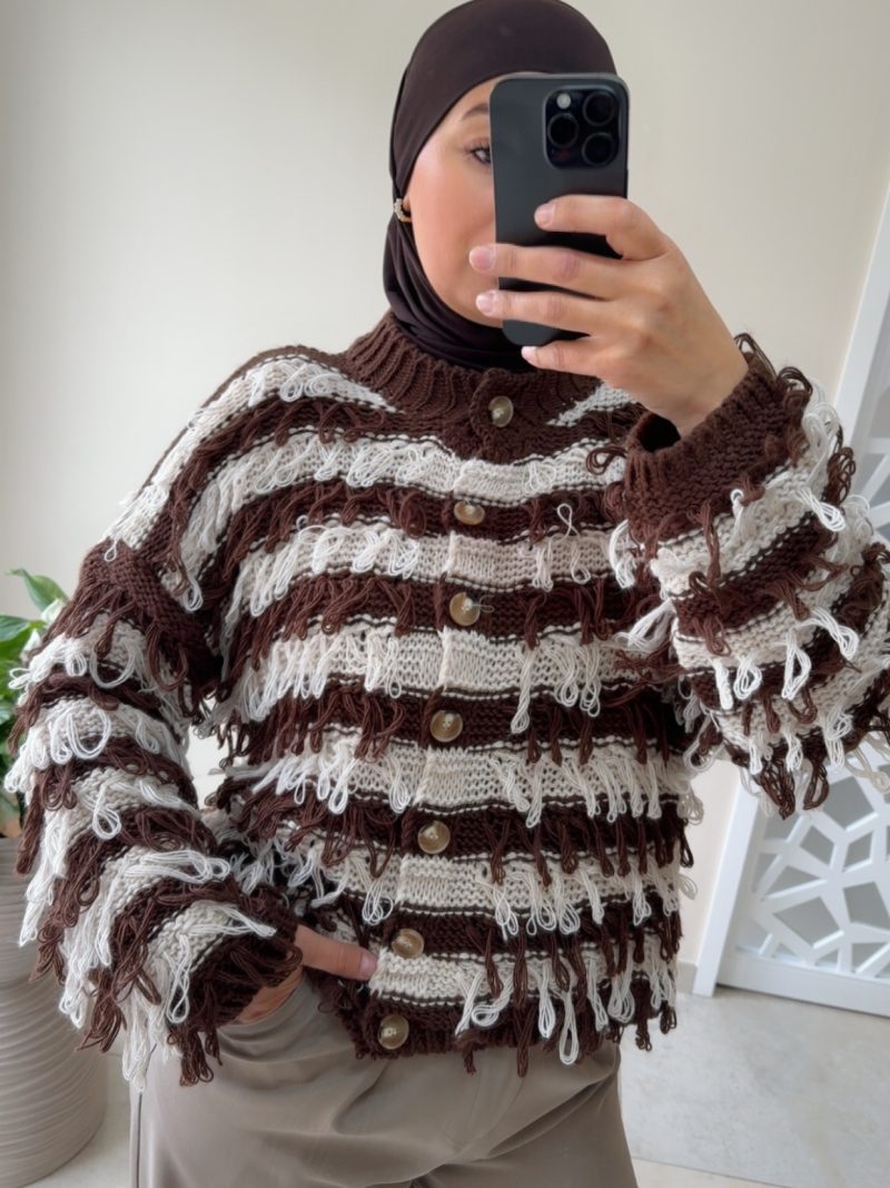Cardigan marron