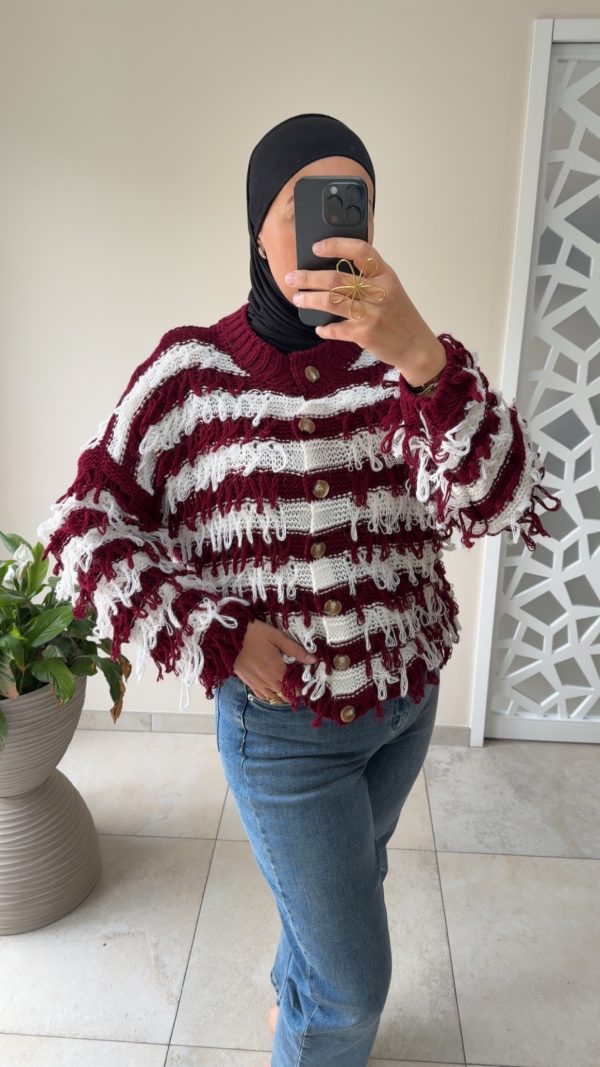 Cardigan bordeaux