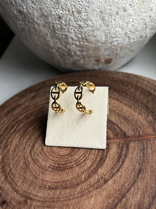 Boucles Créoles Maille marine Monaco