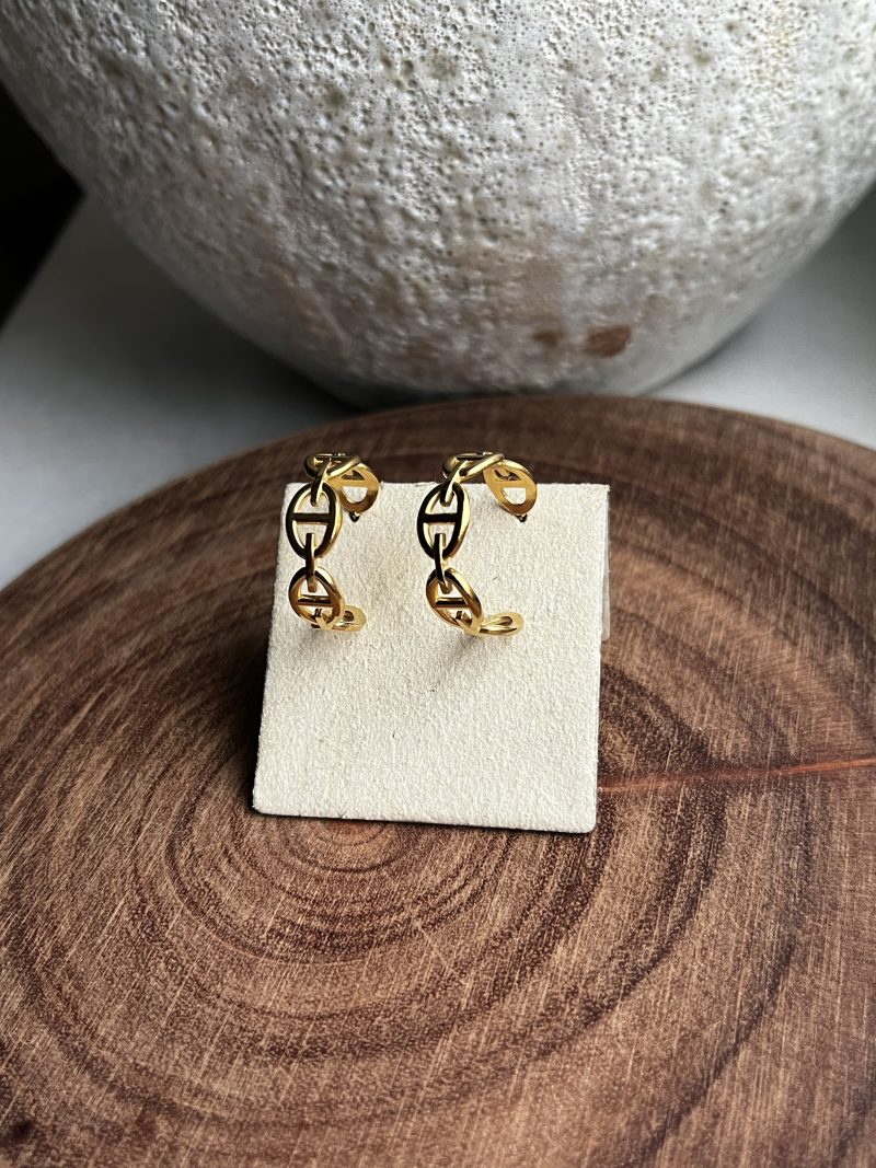 Boucles Créoles Maille marine Monaco