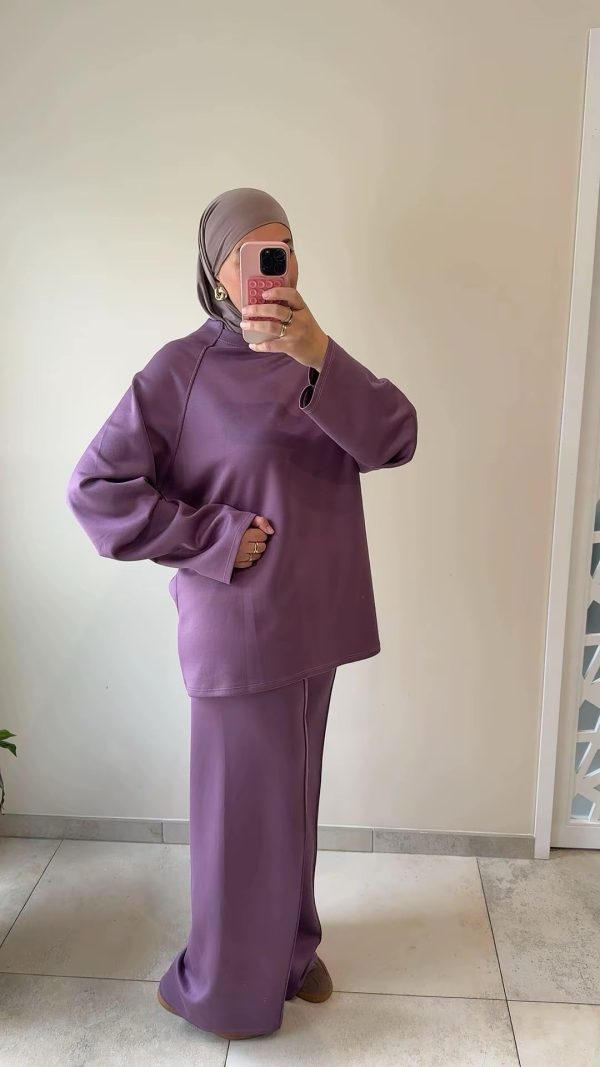 Ensemble loungewear prune