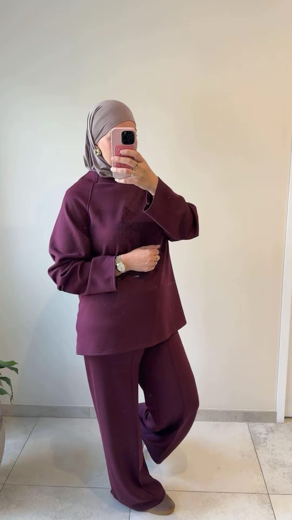 Ensemble loungewear bordeaux