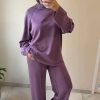 Ensemble loungewear prune