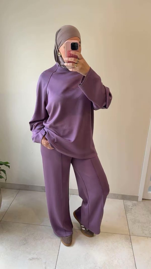 Ensemble loungewear prune