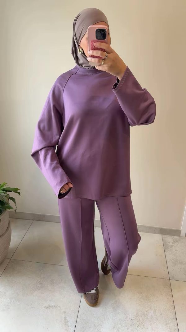 Ensemble loungewear prune