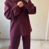 Ensemble loungewear bordeaux