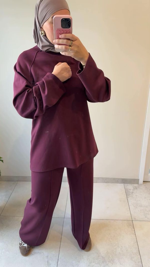 Ensemble loungewear bordeaux