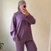Ensemble loungewear prune