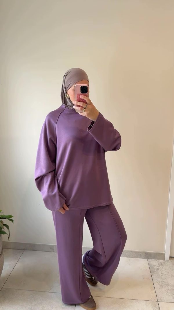 Ensemble loungewear prune