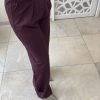 3882554f-7501-4773-afa3-3b005379cdf6 Pantalon Bouts bordeaux