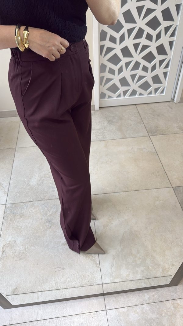 3882554f-7501-4773-afa3-3b005379cdf6 Pantalon Bouts bordeaux