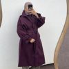 Manteau long bordeaux