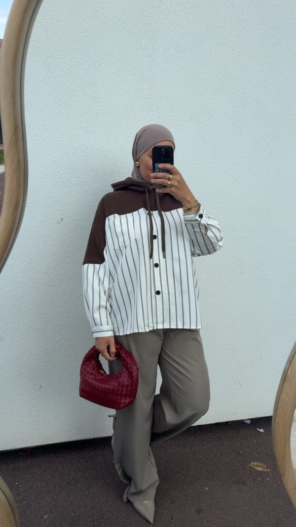 cjmkl1nuyxbjagf0lzezljywljeumcaoavbob25lmtcsmtsgau9tide4ljc7igd6axapiai-31 Sweat chemise marron