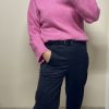 Pull oversize femme – rose doux et lumineux
