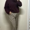 Pull oversize femme – bordeaux doux et lumineux