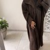 Manteau long en laine chocolat – Élégance intemporelle et chaleur raffinée