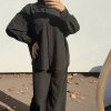 Ensemble fluide noir - élégance minimaliste et confort absolu