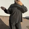 Ensemble fluide noir - élégance minimaliste et confort absolu