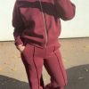 cjukmvnuyxbjagf0lzezljyyljeumcaoavbob25lmtcsmtsgau9tidi2ljaumtsgz3ppcckgag-6 Ensemble jogging bordeaux – confort et style casual chic