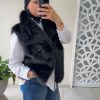 img_7630 Gilet sans manches en fausse fourrure noir