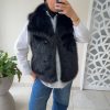 img_7632 Gilet sans manches en fausse fourrure noir