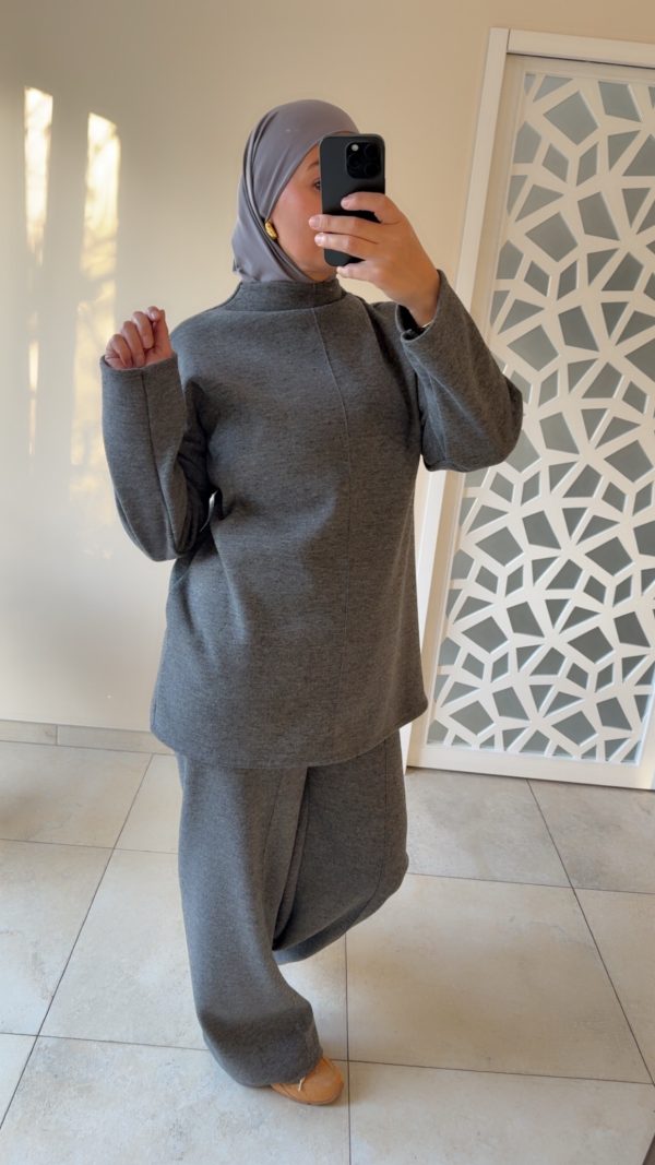 Ensemble Cocooning “ChocoCooning” – Chic & Confort – gris