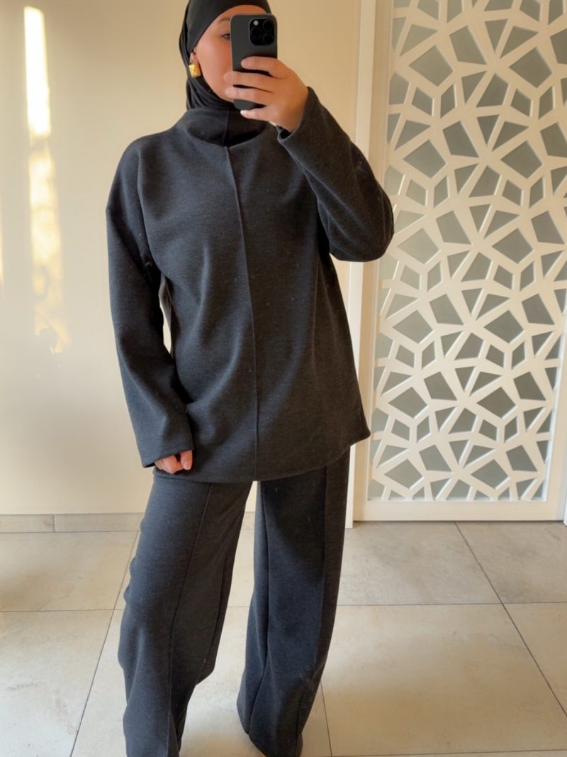 Ensemble Cocooning “ChocoCooning” – Chic & Confort – Anthracite