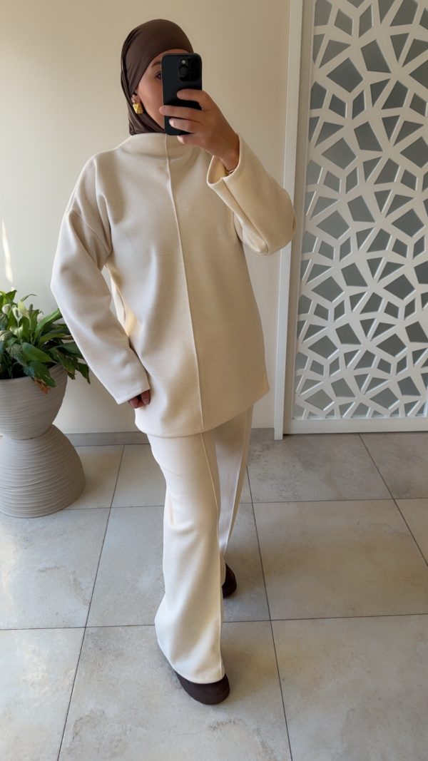 Ensemble Cocooning “ChocoCooning” – Chic & Confort – crème