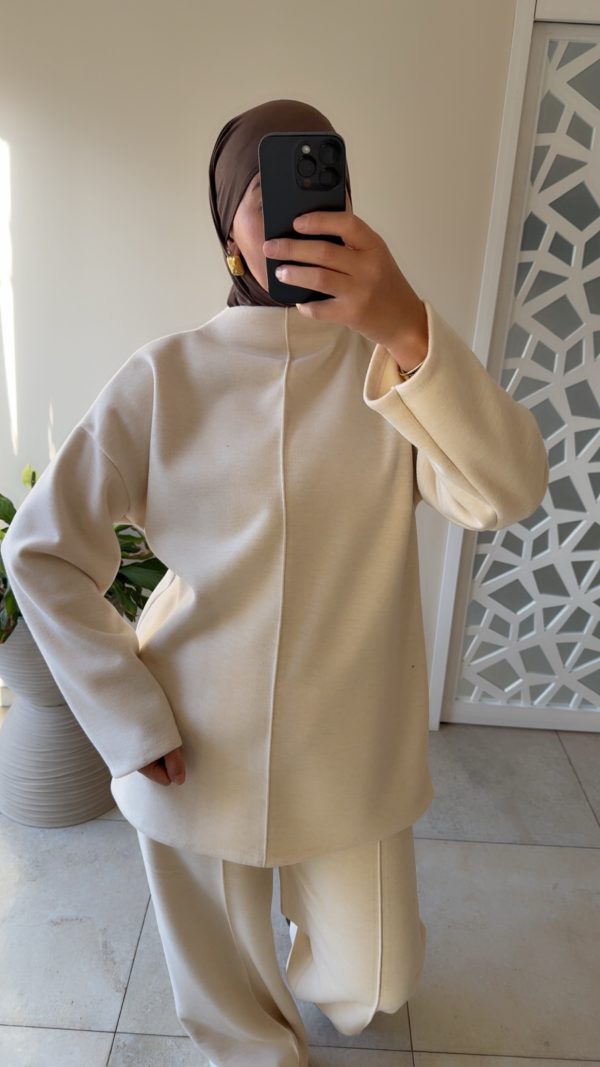 Ensemble Cocooning “ChocoCooning” – Chic & Confort – crème