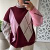 img_8302 PULL MOTIF LOSANGES – MAILLE DOUCE bordeaux