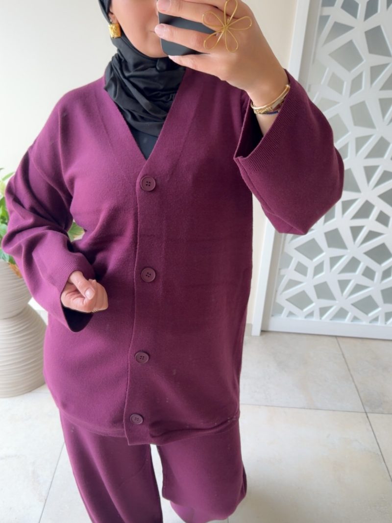 ENSEMBLE COCOONING PRUNE – DOUX, CHIC & CONFORT ABSOLU