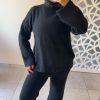 Ensemble Cocooning Dora– Maille Ultra Douce anthracite