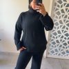 Ensemble Cocooning Dora– Maille Ultra Douce anthracite