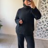 Ensemble Cocooning Dora– Maille Ultra Douce anthracite