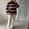 img_8499 POLO À RAYURES – STYLE CASUAL CHIC & OVERSIZE Chocolat /Crème